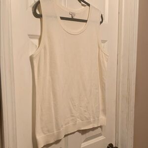 Talbots Cream Tank Top 2X
